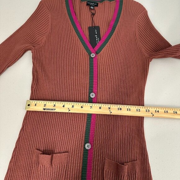 Current Air Colleen Sweater Dress Size L Ribbed Knit Midi - Picture 12 of 14